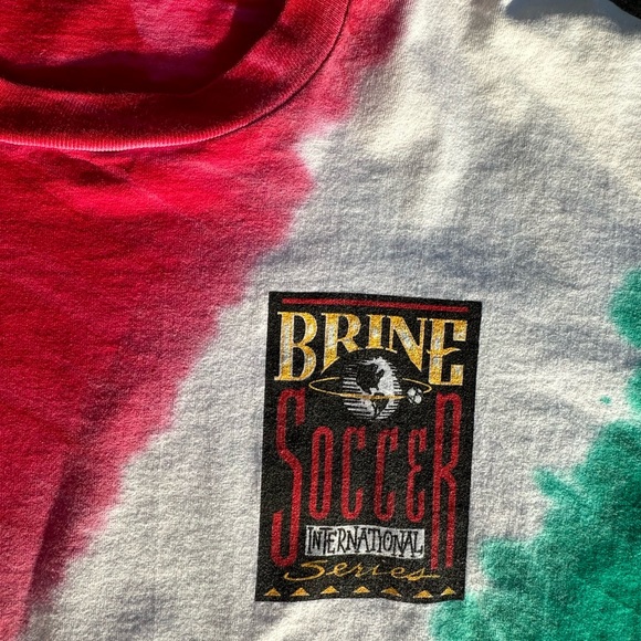 Vintage 90s  ITALY spell out  tie-dye tee - Picture 6 of 6